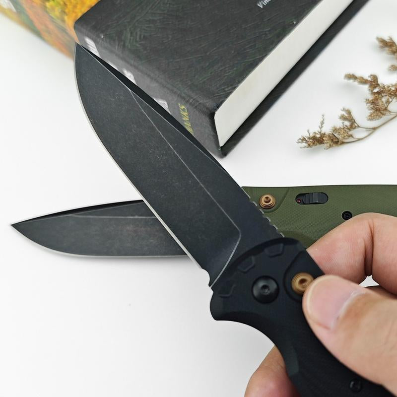 4300 Folding Pocket Knife – D2 Steel Blade, Lightweight G10 Handle, Reliable Outdoor Gear for Hiking, Camping, Hunting & Gift for Men.